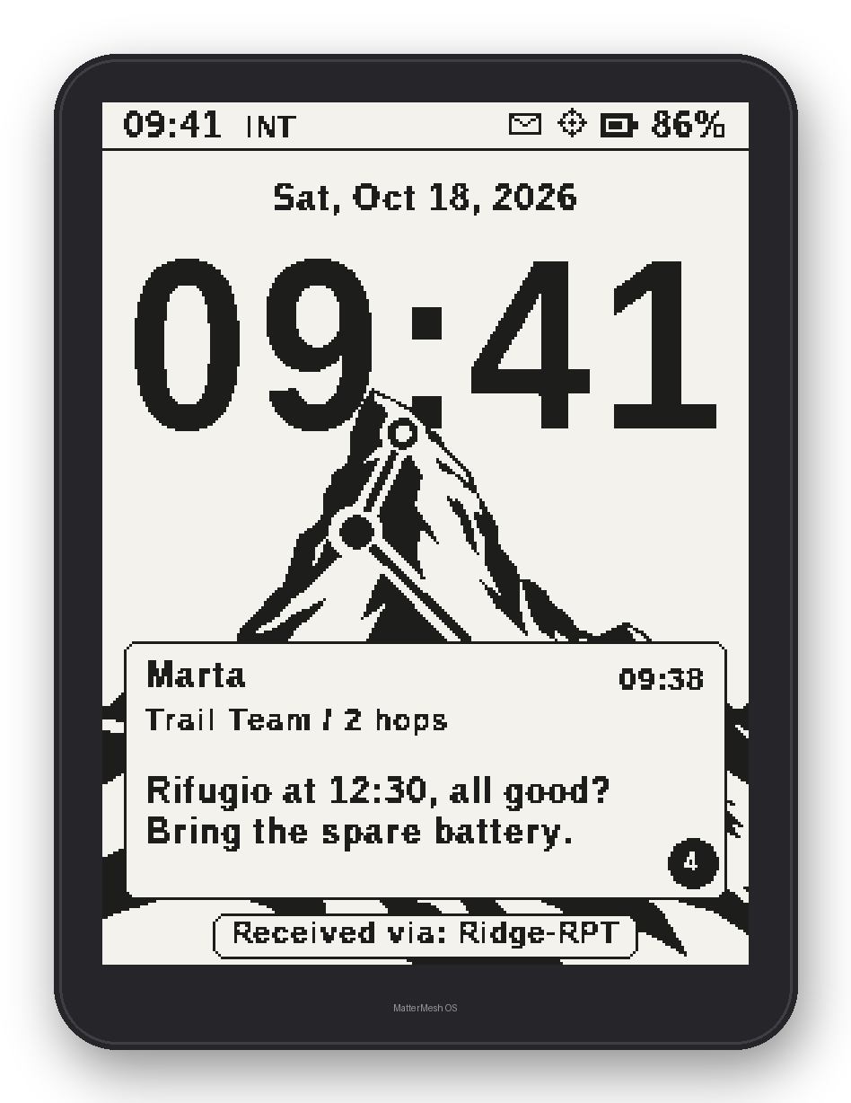 T-Deck Max lock screen